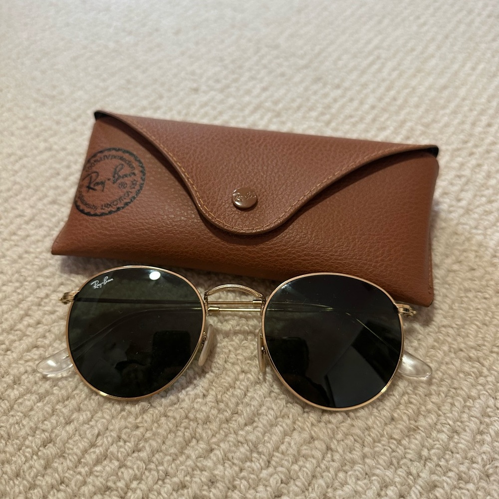 Ray Ban round metal sunglasses